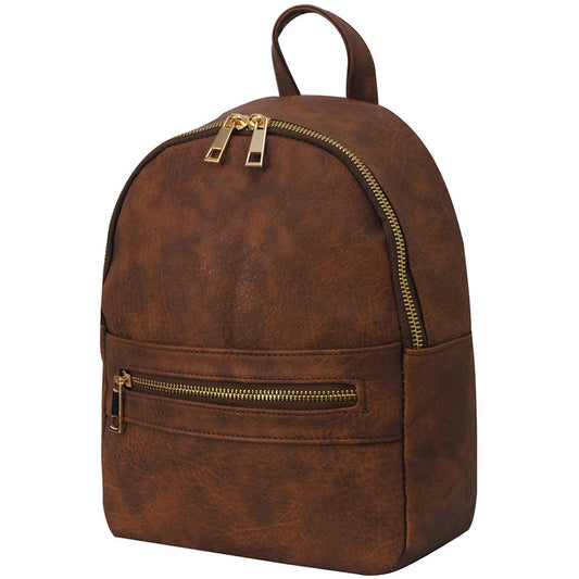 !SALE! Brown NGIL Faux Leather Mini Backpack